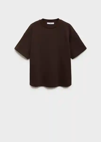 Camiseta Picom Marrón Talla M Mujer Mango