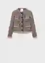 Chaqueta Pinky Negro Talla M Mujer Mango
