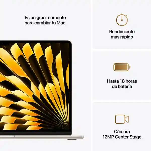 Apple Macbook Air: M4 Chip With 16Gb 512Gb SSD Starlight 15