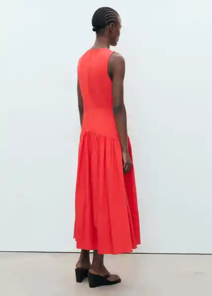 Vestido Gilda Rojo Valentino Talla S Mujer Mango
