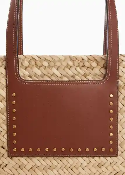 Bolso G Taormina Cuero Talla 99 Mujer Mango