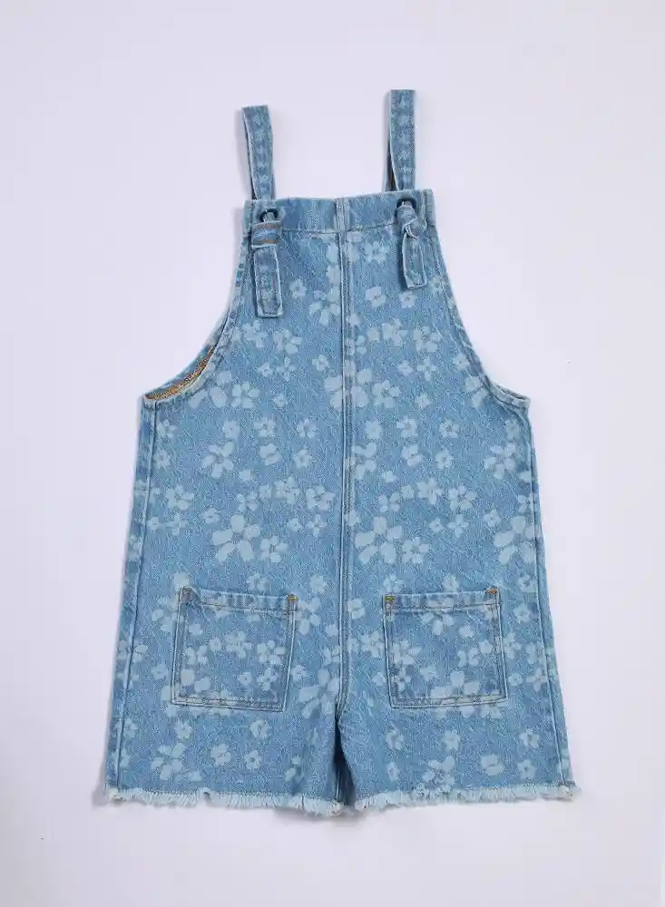 Jardinera Corta 2t-azul Oscu