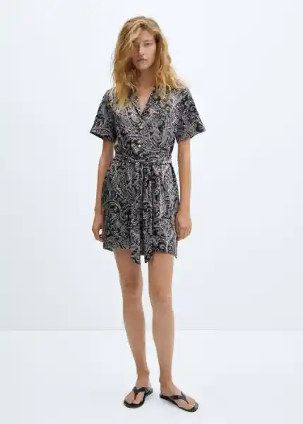 Vestido Janis-W Negro Talla M Mujer Mango