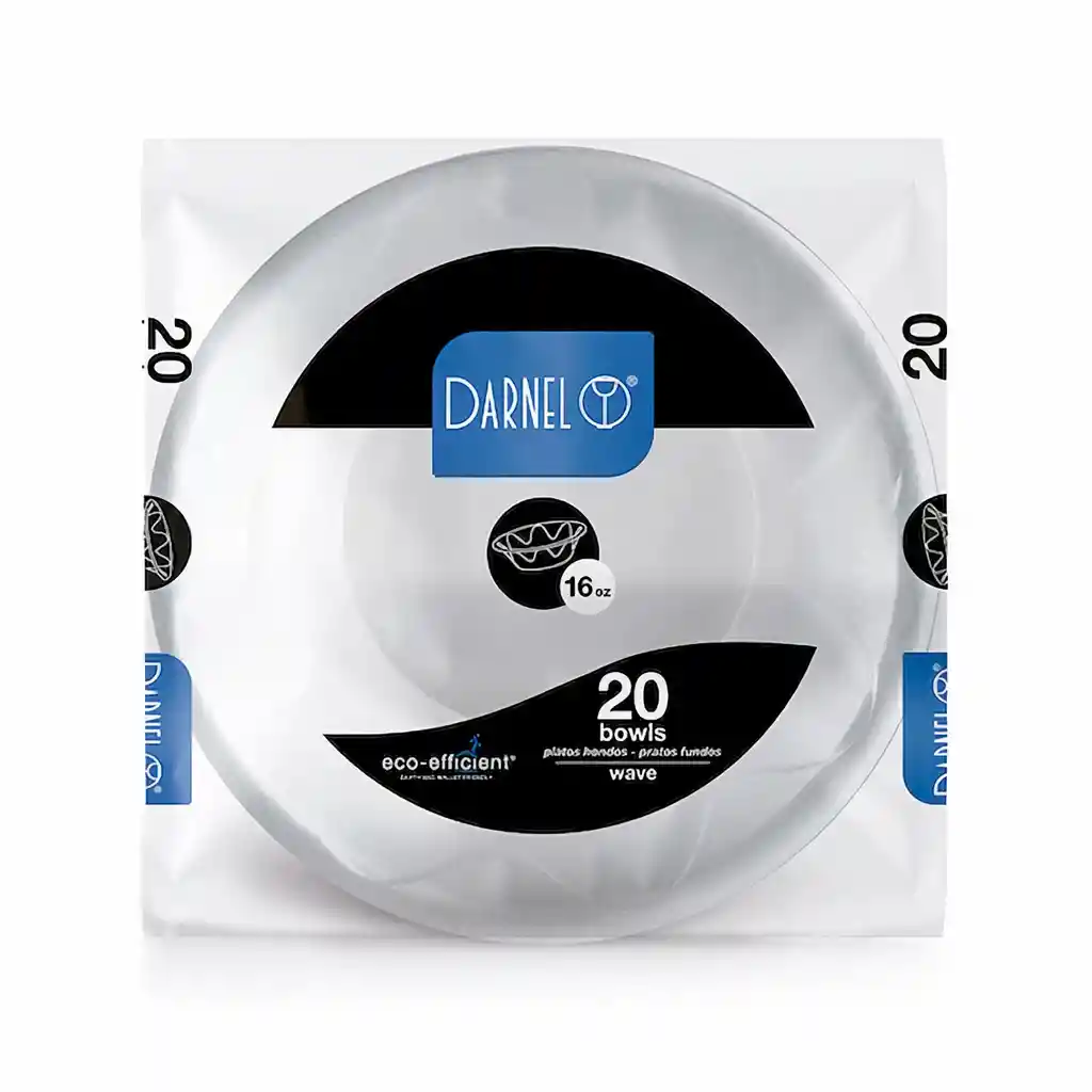 Darnel Plato Hondo 16 Oz Wave Blanco