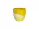 Macetero Cerámica Color Amarillo 8.5 x 8.5 cm Casaideas
