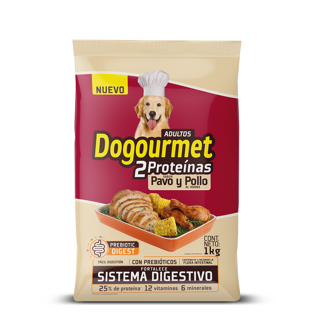 Dogourmet Alimento para Perro Sabor Pavo Y Pollo 1Kg