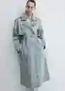 Gabardina Trench Marina Tejano Medio Talla M Mujer Mango