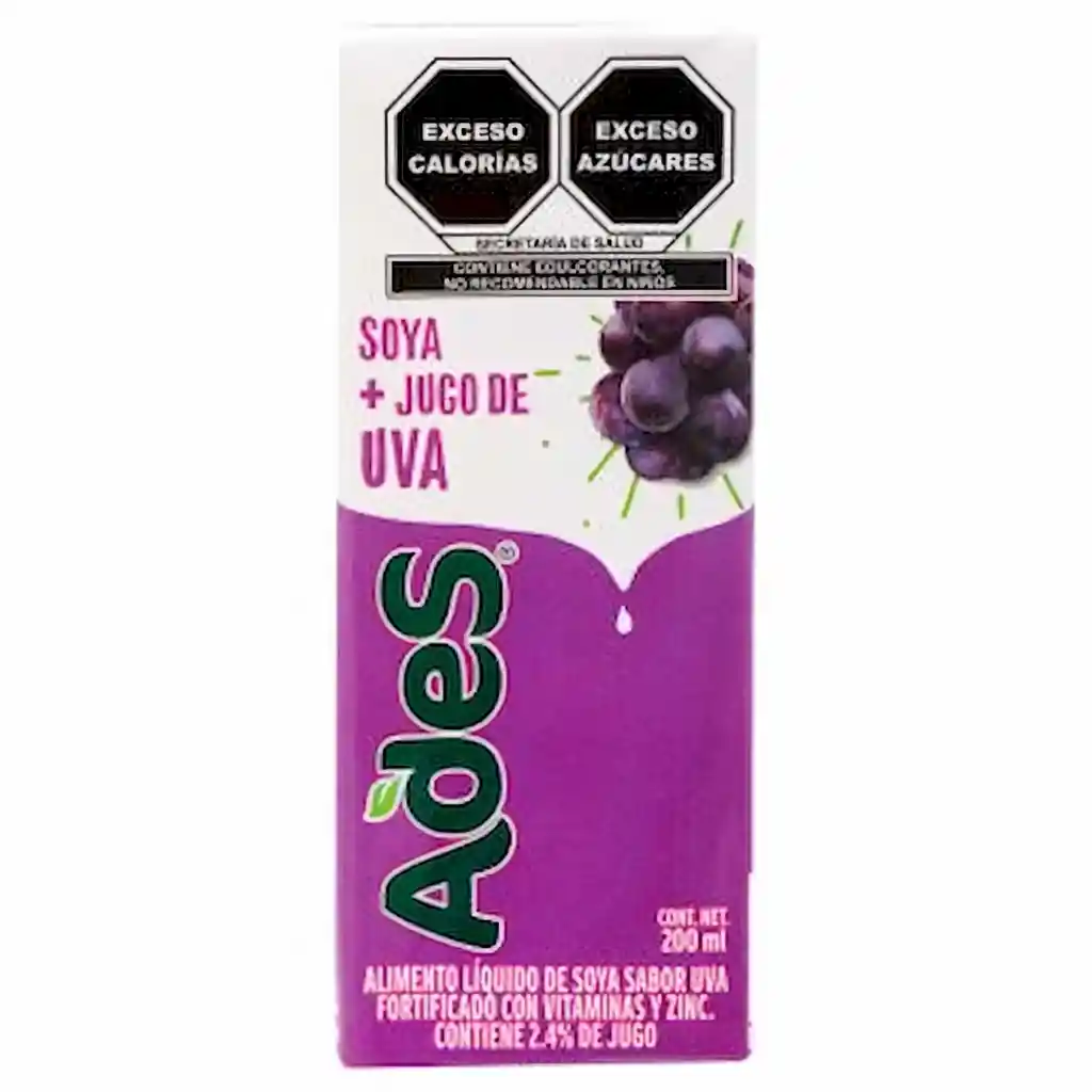 Ades Bebida de Soya con Jugo de Uva