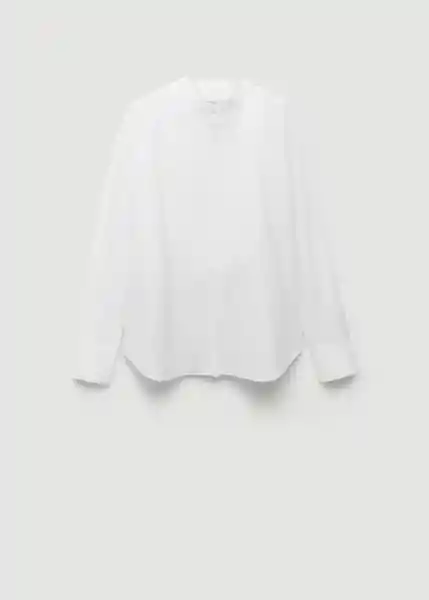 Camisa Peche Blanco Talla L Mujer Mango