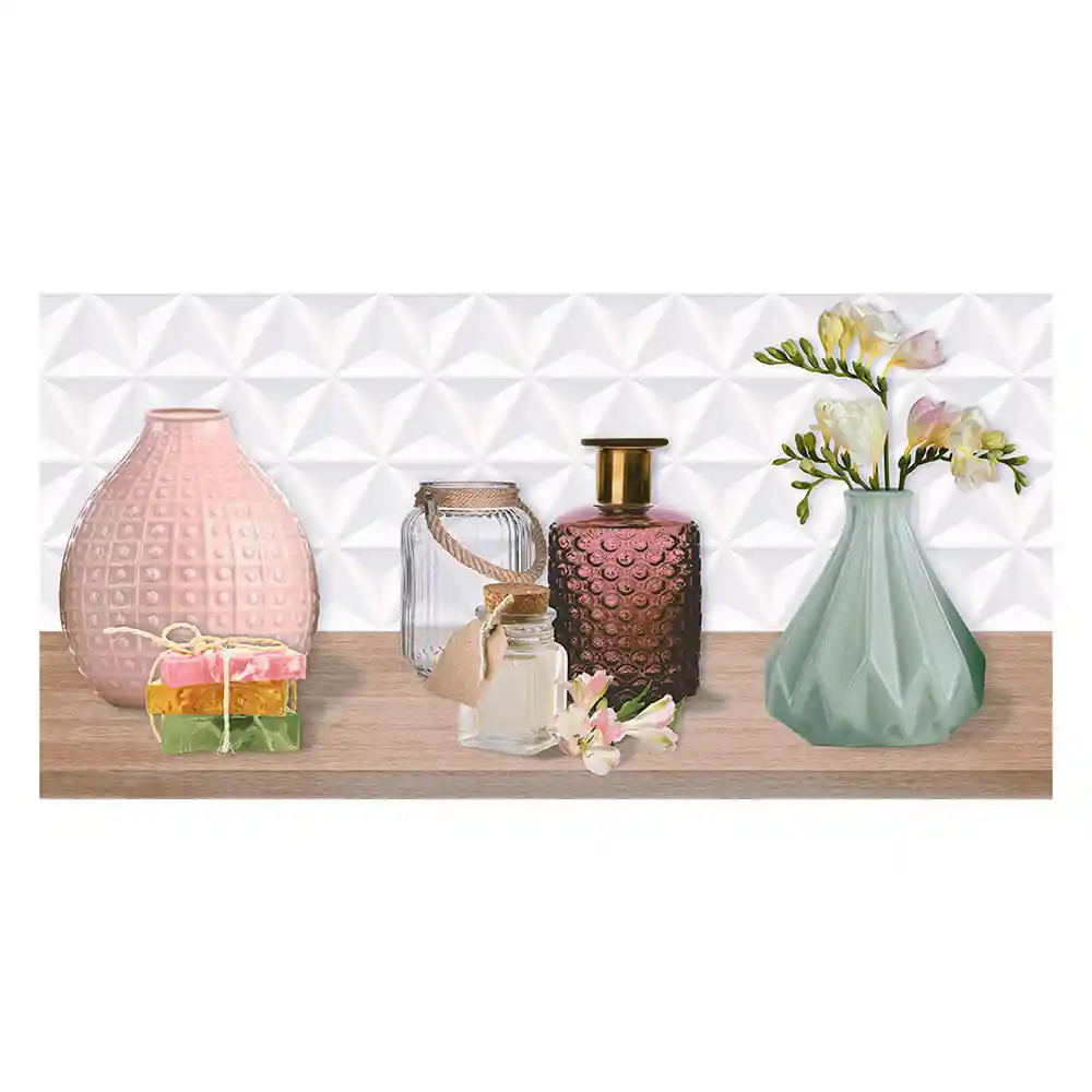 Corbeta Decorado Serena Multicolor 30 X 60 Cm