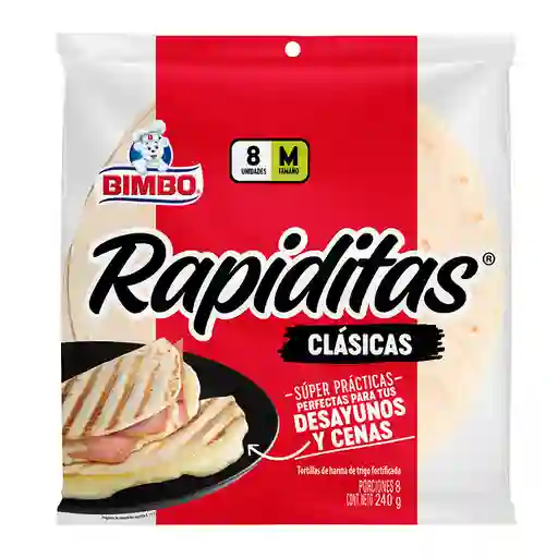 Tortillas Bimbo Rapiditas Clásicas 8p 240g