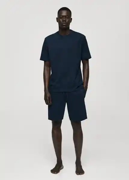Pijama Pack Sleep Navy Talla L Hombre Mango
