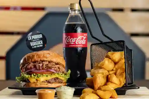 Combo hamburguesa pulled pork bbq