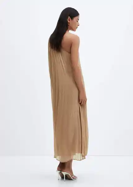 Vestido Amira-A Oro Talla XL Mujer Mango