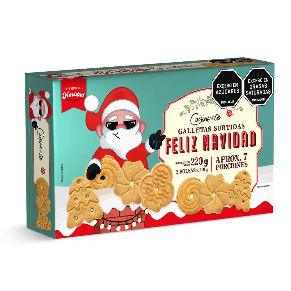 Galleta Cuisine&co Navidad Surtidasx110g C/u