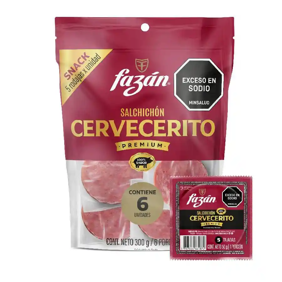 Salchichon Premium Cervecerito Fazán