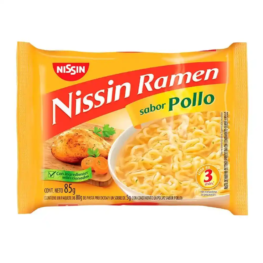 Sopa Ramen Sabor Pollo Nissin