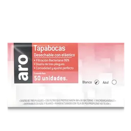 Tapaboca Blanco Aro