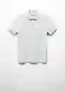 Camisa Polo Rea Gris Medio Vigoré Talla L Hombre Mango