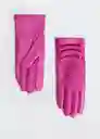 Guantes Lita Fucsia Talla M Mujer Mango