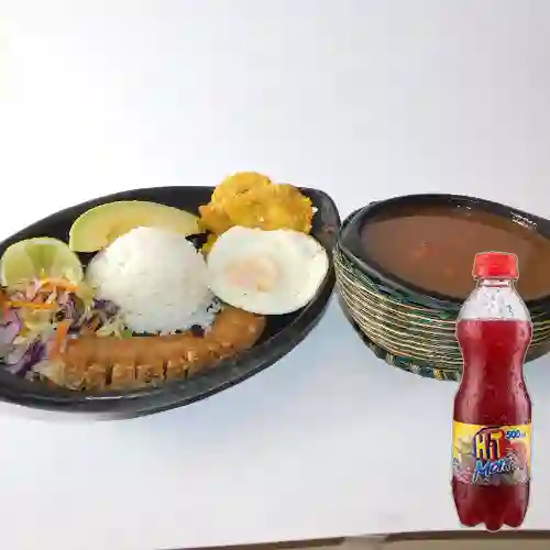Combo Frijolada + Hit Mora 500 ml
