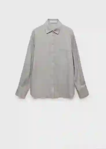 Camisa Galita Gris Claro Vigore Talla S Mujer Mango