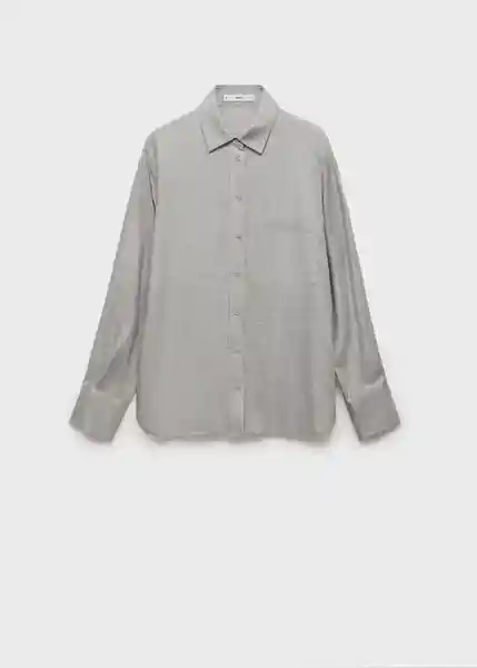 Camisa Galita Gris Claro Vigore Talla S Mujer Mango