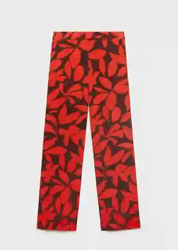 Pantalón Ibiza Rojo Talla S Mujer Mango