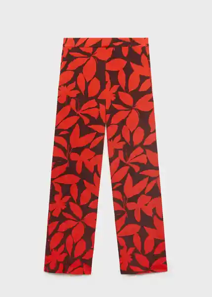 Pantalón Ibiza Rojo Talla S Mujer Mango