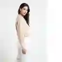  Saco Tejido Ayana Beige Goma Medio Talla S Naf-Naf 