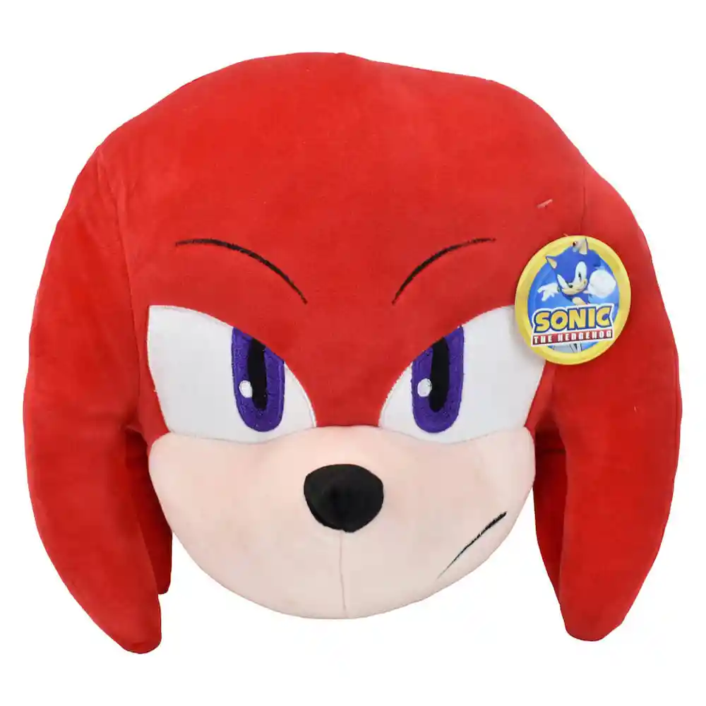 Peluche Carita Redonda Knuckles Rojo Sonic