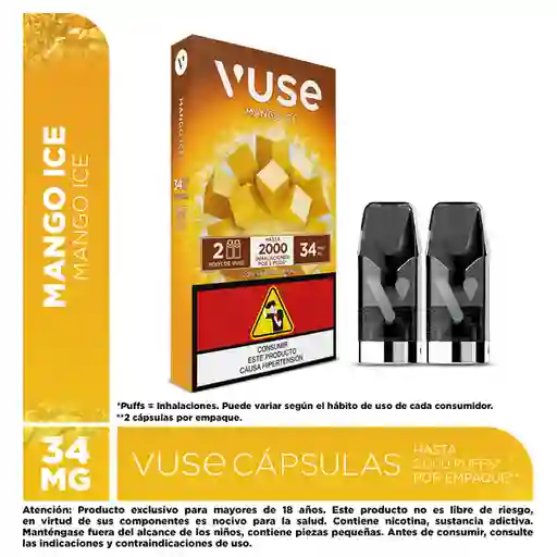 Vuse Go Vaporizador Pods Mango Ice (34 mg)