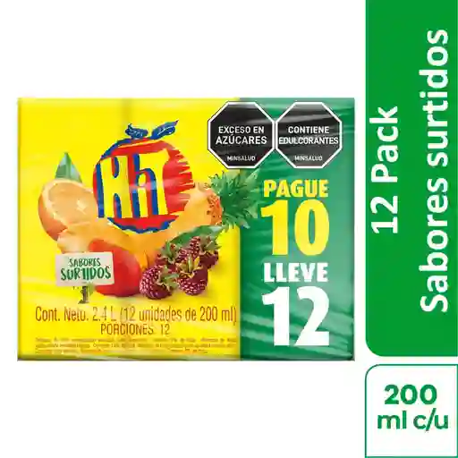 Jugo Hit Surtido 200 mL Pague 10 Lleve 12