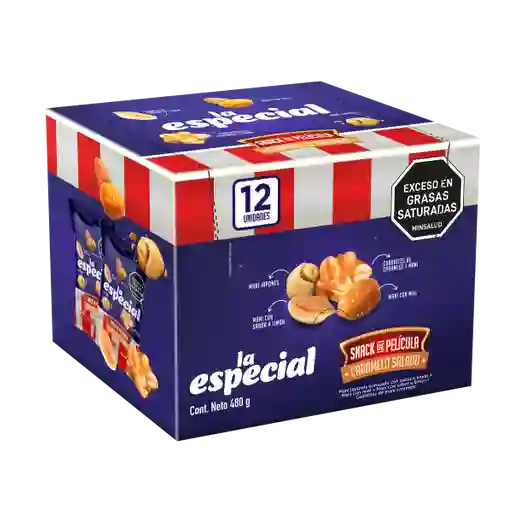 La Especial Pasaboca Caramel Salado Plegadizas Padre 12 Und