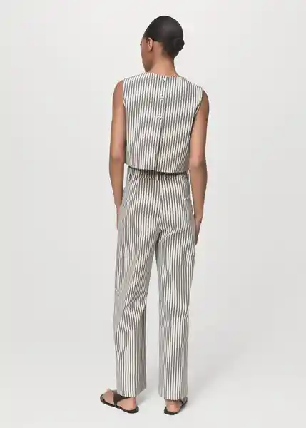 Pantalón Valerie Crudo Talla 42 Mujer Mango