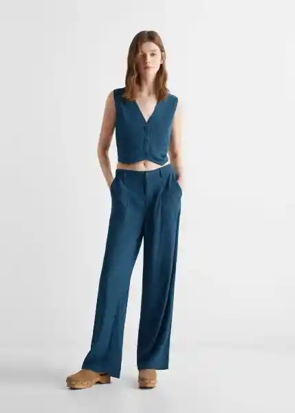 Pantalón Bluep Navy Talla 22 Niñas Mango