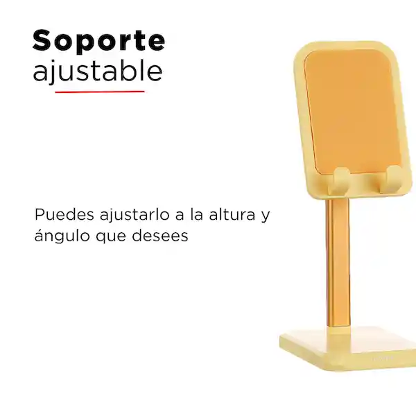 Miniso Soporte Para Celular Para Escritorio Ajustable Amarillo