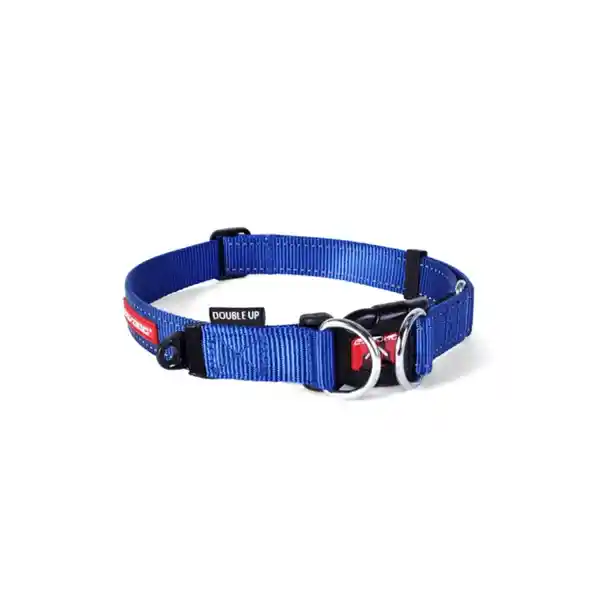 Ezydog Collar Para Perro Double up Azul Talla S