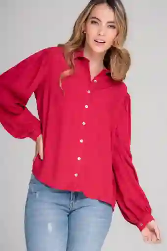 Camisa Brinnie Color Rojo Vino Talla M Ragged