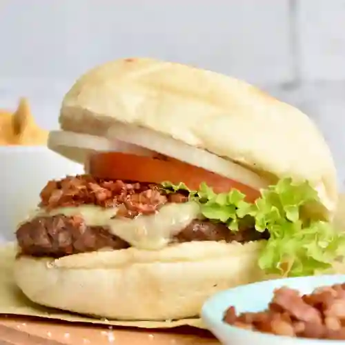 Hamburguesa Clásica Queso y Tocineta