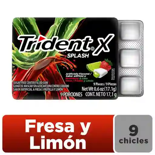 Trident Goma de Mascar Fresa Con Limón