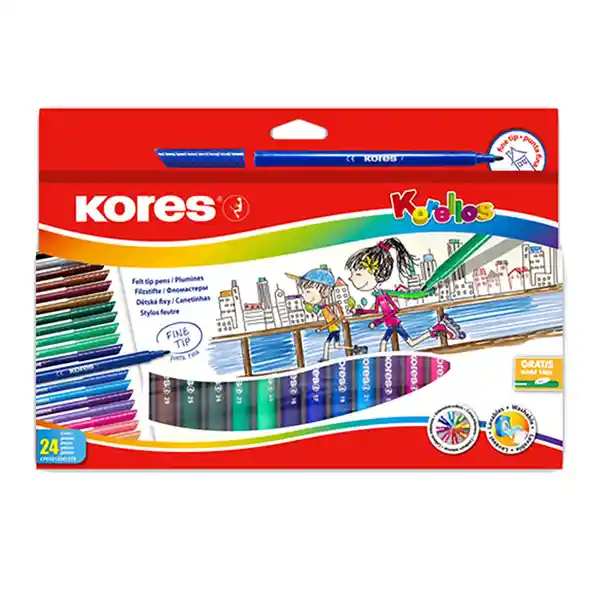 Kores Plumón Korello Standard 24 Colores