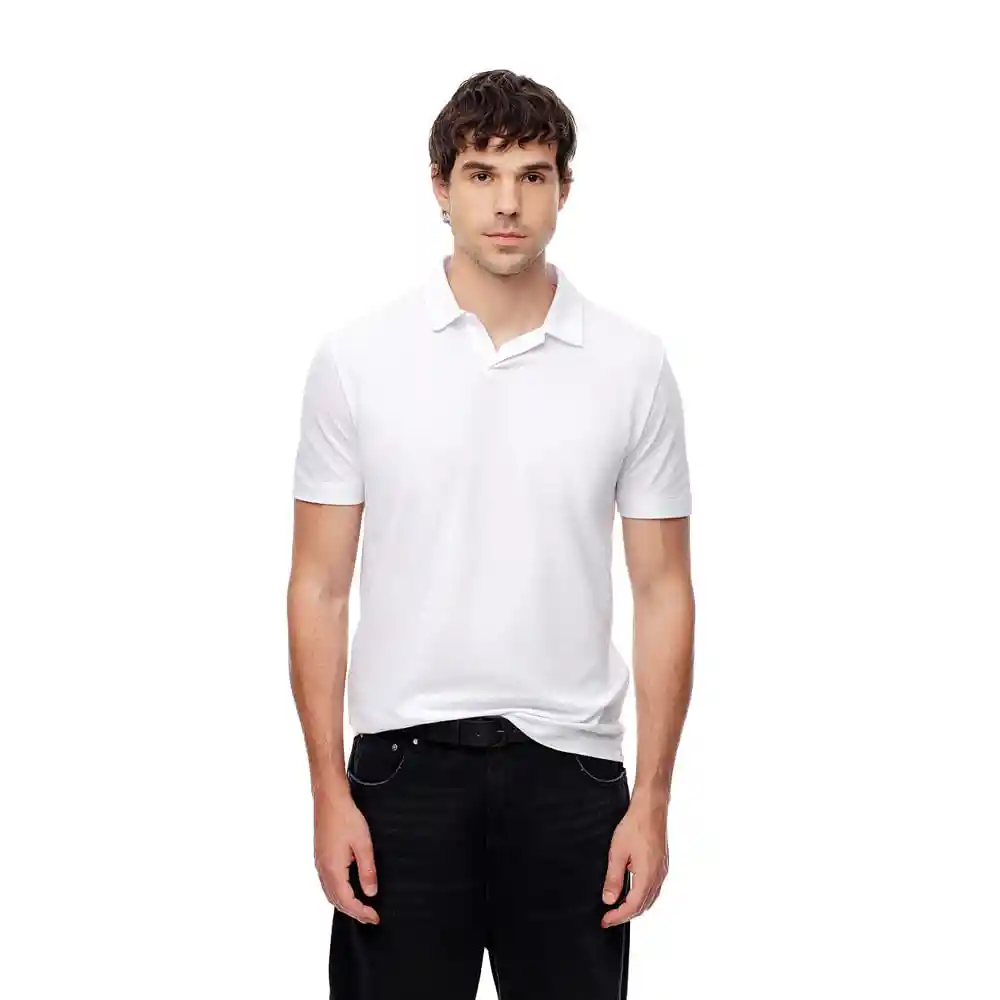 Camiseta Tipo Polo Manga Corta en Algodón Masculino Josite Gef Talla M