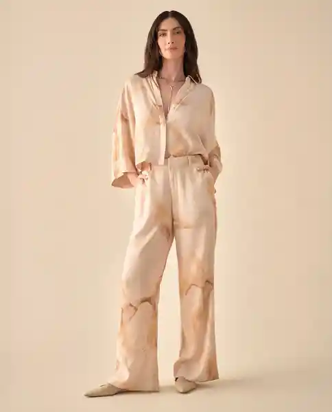 Pantalón Café Siena Medio Talla 8 431G008 Esprit