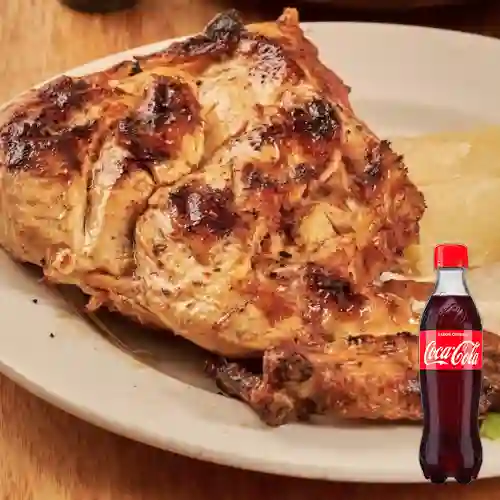Combo 1/4 Pollo Pechuga +Cocacola Orig 400ml