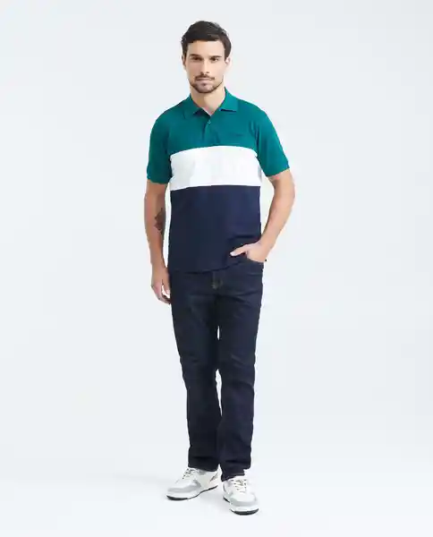 Camiseta Polo Verde Pluvisilva Ultraoscuro T. M Chevignon