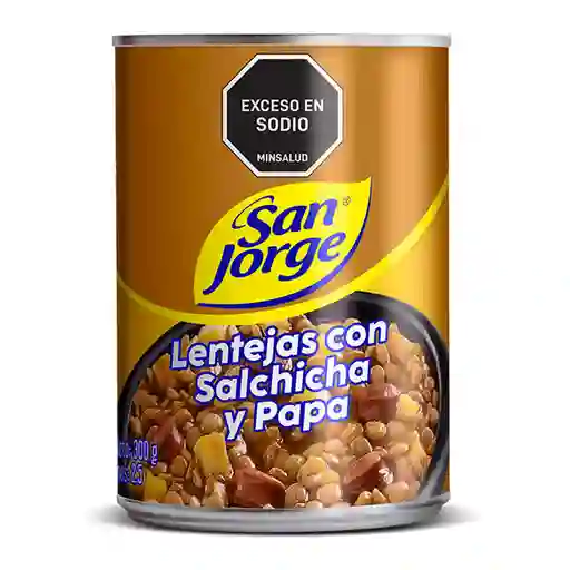 Lentejas con Salchicha y Papa San Jorge Lata x 300gr