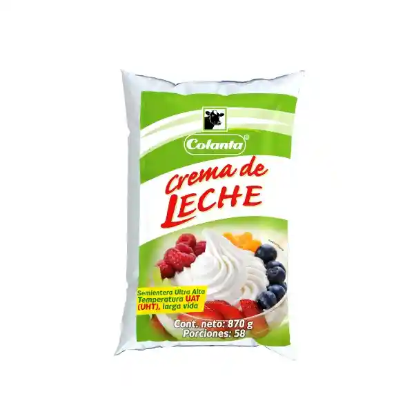 Colanta Crema Leche Semi Entera Uht