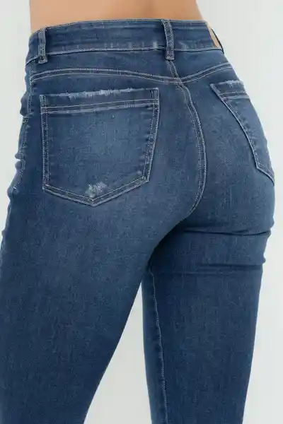 Ragged Jean Sixtina Color Azul Oscuro Talla 6