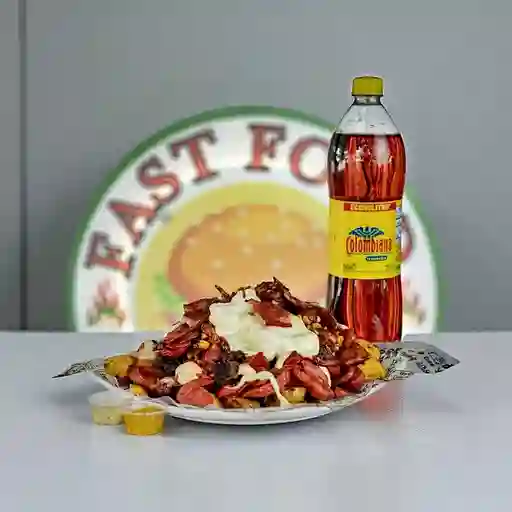 Combo Salchipapa Mega Especial +Gaseosa